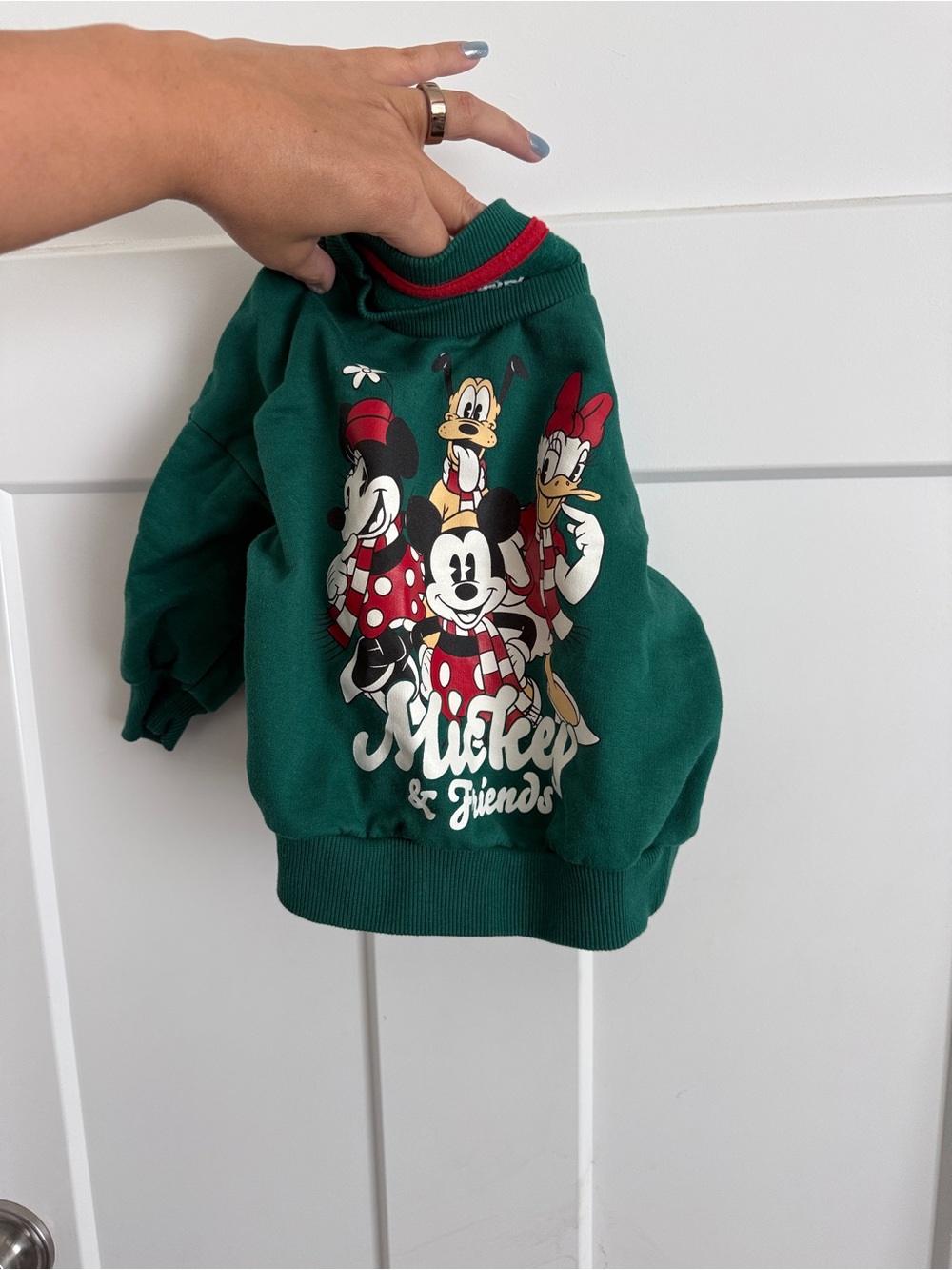 Disney Mickey & Friends Green Kids Sweatshirt